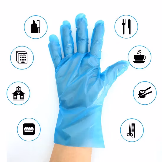 Manguito descartável PE Ai/Ob Comprimento do ombro Braço de manga longa Empacotamento de plástico longo Polietileno Transparente TPE/LDPE/Poli/Vinil/CPE/HDPE/PVC/PE Luva descartável